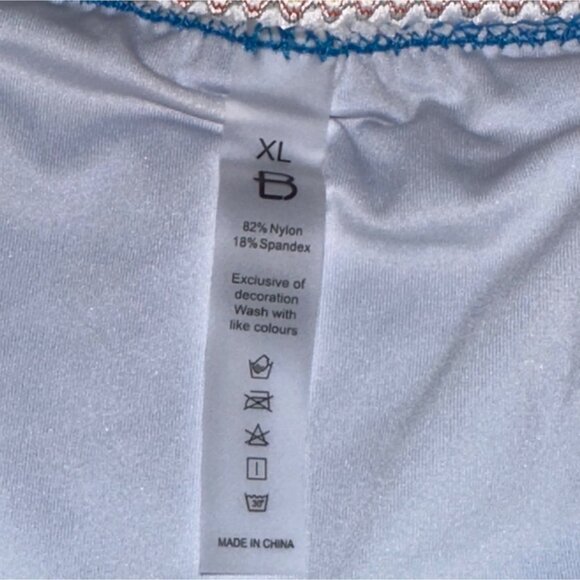 Blooming Jelly 2 Piece Swimsuit XL Womens Blue High Waist Bikini Tummy Control - Picture 5 of 5